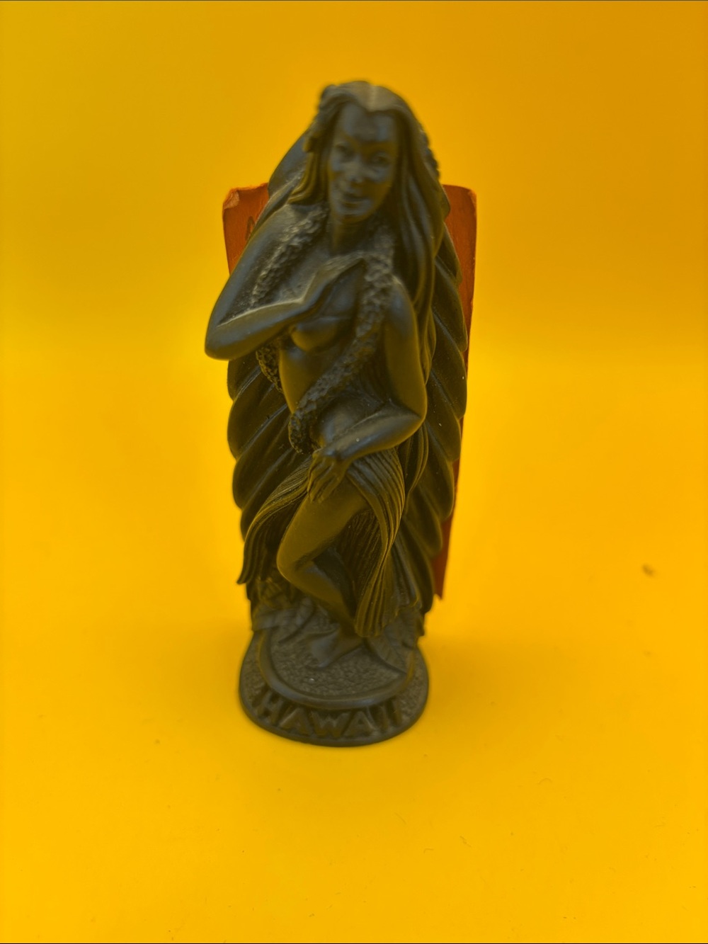 Vintage Coco Joe’s Hawaii Hula Dancer Statue - made of Lava Rock